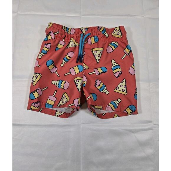 Cat & Jack Infant/Toddler Pizza & Ice-Cream Swimming Trunks 12M - Picture 1 of 3